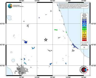Mappa MCS - territori località