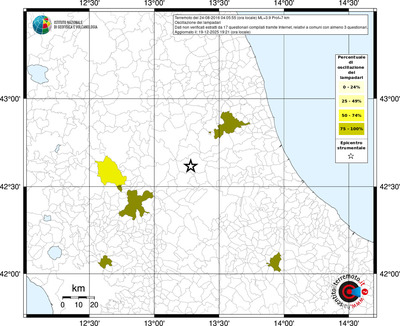 Mappa territorio comunale con almeno 3 questionari