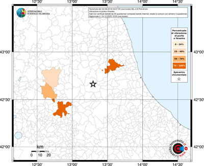 Mappa territorio comunale con almeno 3 questionari