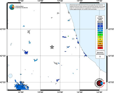 Mappa EMS - territori località