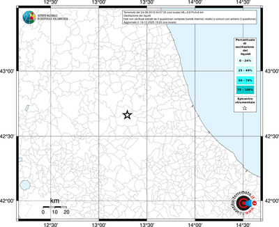 Mappa territorio comunale con almeno 3 questionari