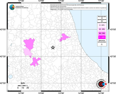 Mappa territorio comunale con almeno 3 questionari