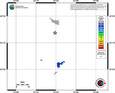 Mappa EMS - territori località