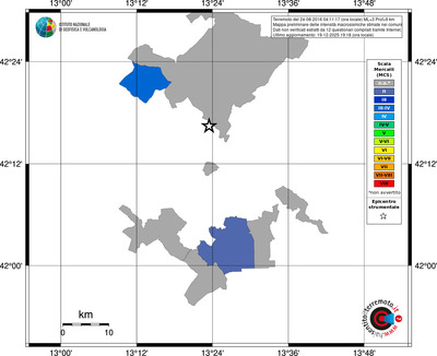 Mappa MCS - territori comuni