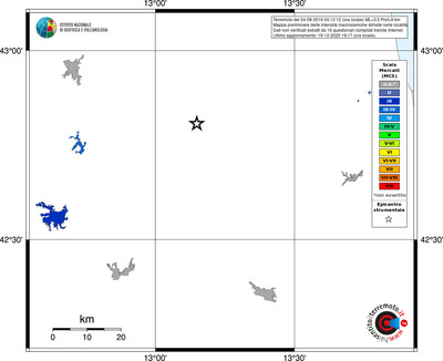 Mappa MCS - territori località