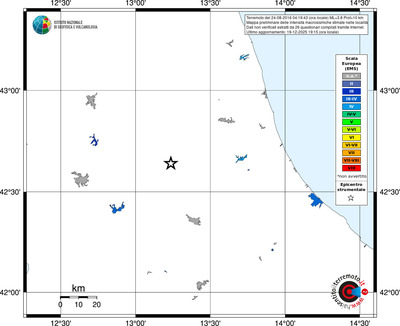 Mappa EMS - territori località