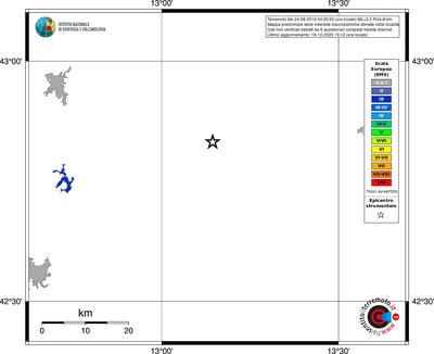 Mappa EMS - territori località