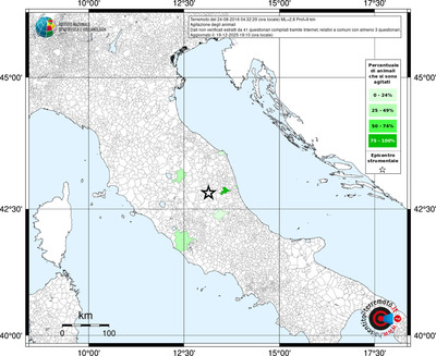 Mappa territorio comunale con almeno 3 questionari