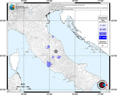 Mappa territorio comunale con almeno 3 questionari
