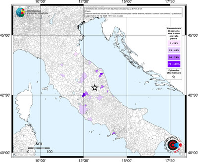 Mappa territorio comunale con almeno 3 questionari