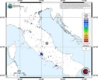 Mappa EMS - territori località