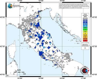 Mappa EMS - territori comuni