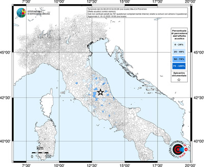 Mappa territorio comunale con almeno 3 questionari