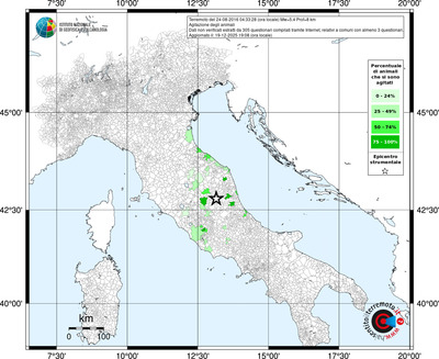 Mappa territorio comunale con almeno 3 questionari