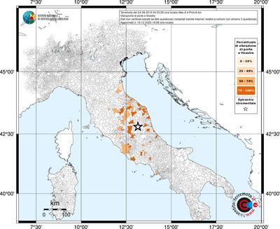 Mappa territorio comunale con almeno 3 questionari