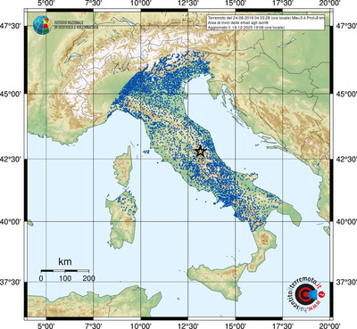 Area di invio delle email agli iscritti