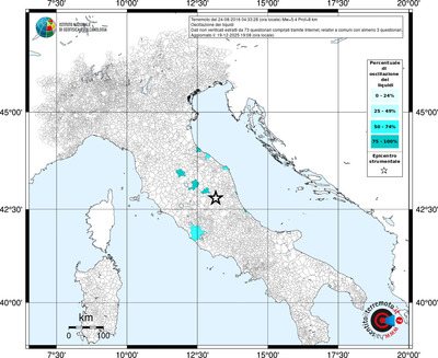 Mappa territorio comunale con almeno 3 questionari