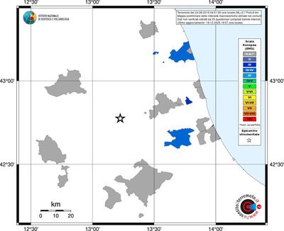 Mappa EMS - territori comuni