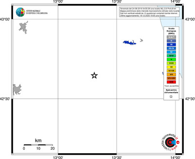 Mappa EMS - territori località