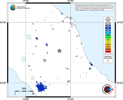 Mappa EMS - territori località
