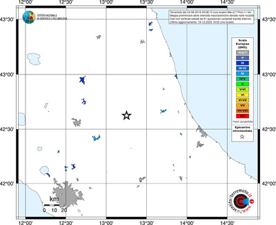 Mappa EMS - territori località