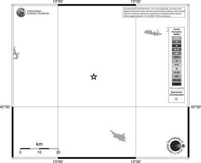 Mappa EMS - territori località