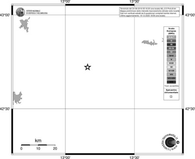 Mappa EMS - territori località