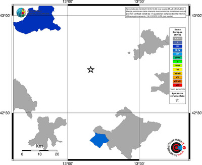 Mappa EMS - territori comuni