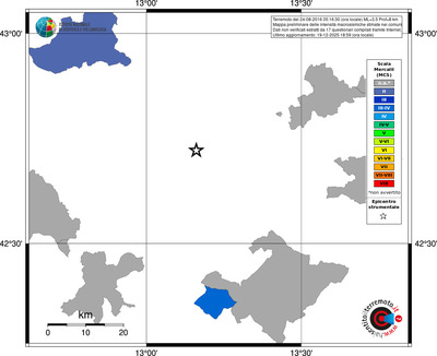 Mappa MCS - territori comuni