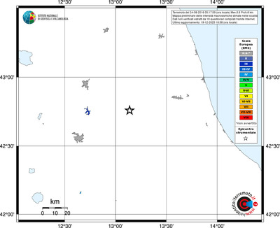 Mappa EMS - territori località