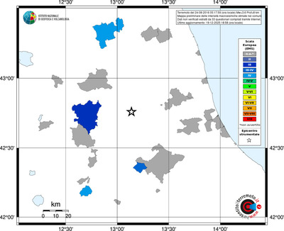 Mappa EMS - territori comuni