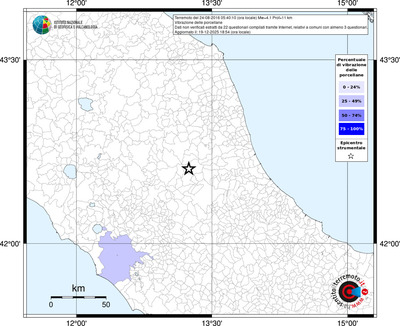 Mappa territorio comunale con almeno 3 questionari