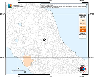 Mappa territorio comunale con almeno 3 questionari