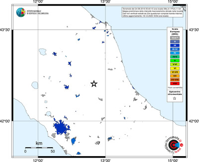 Mappa EMS - territori località