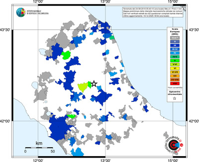 Mappa EMS - territori comuni