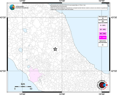 Mappa territorio comunale con almeno 3 questionari