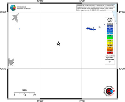 Mappa EMS - territori località