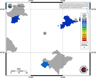 Mappa EMS - territori comuni
