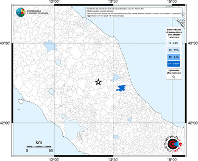 Mappa territorio comunale con almeno 3 questionari