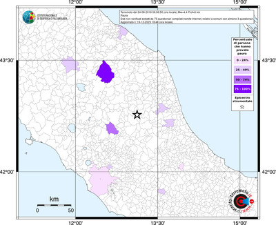 Mappa territorio comunale con almeno 3 questionari