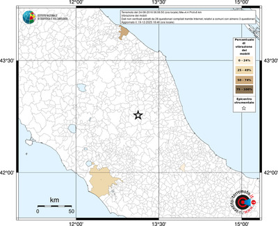 Mappa territorio comunale con almeno 3 questionari