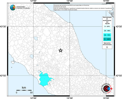 Mappa territorio comunale con almeno 3 questionari