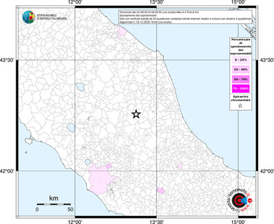 Mappa territorio comunale con almeno 3 questionari