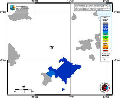 Mappa EMS - territori comuni