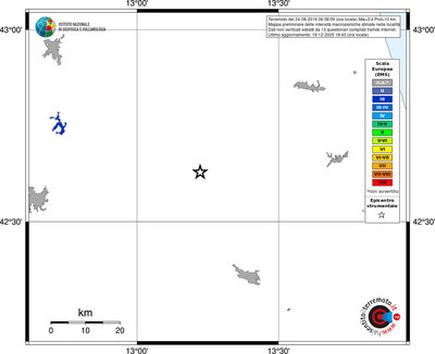 Mappa EMS - territori località