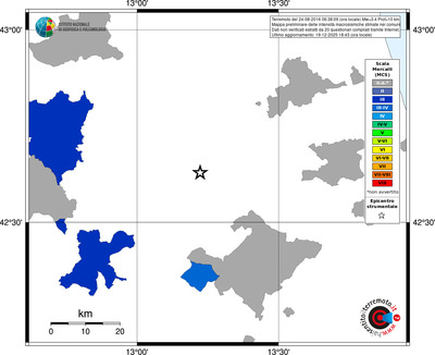Mappa MCS - territori comuni