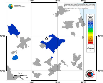 Mappa EMS - territori comuni