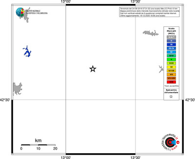 Mappa MCS - territori località