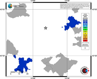 Mappa EMS - territori comuni