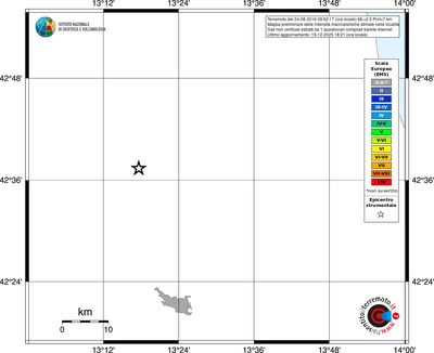 Mappa EMS - territori località